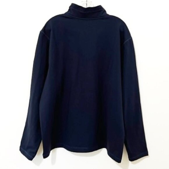 32 Degrees Heat Tech 1/4 Zip Pullover Blue Long Sleeve Shirt - Picture 3 of 4